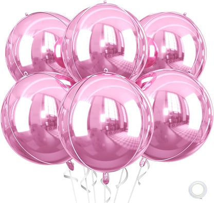22 Inch Pink Foil Balloons, Baby Pink Balloon by Saxuxu