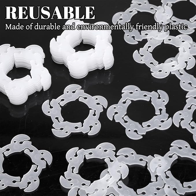 100 PCS Reusable Balloon Clips, Plastic Balloon Arch Connectors | Clear Balloon - Image 7