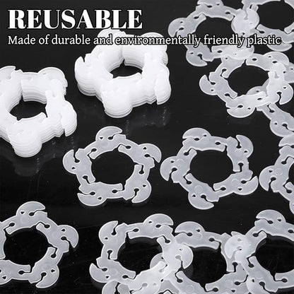 100 PCS Reusable Balloon Clips, Plastic Balloon Arch Connectors | Clear Balloon - Image 7