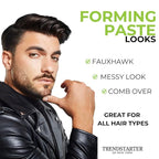 TRENDSTARTER - FORMING PASTE 2oz Travel Size with Free Matte Wax (0.25oz) & Forming Paste (0.25oz) Samples - Gift Box Included - Pomade Gift Set