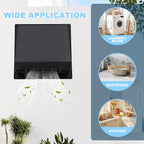 Outdoor Dryer Vent Cover Outside - 4 Inch Stainless Steel Exterior Dryer Vent Cover with One-Way Damper, Weatherproof Fixed Mesh & Noise Reducing Rubber Gasket for Laundry Room, RV