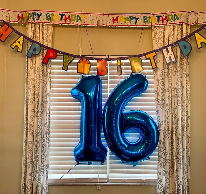 Numbers 5 Balloon 40Inch Navy Blue Balloons - Image 2