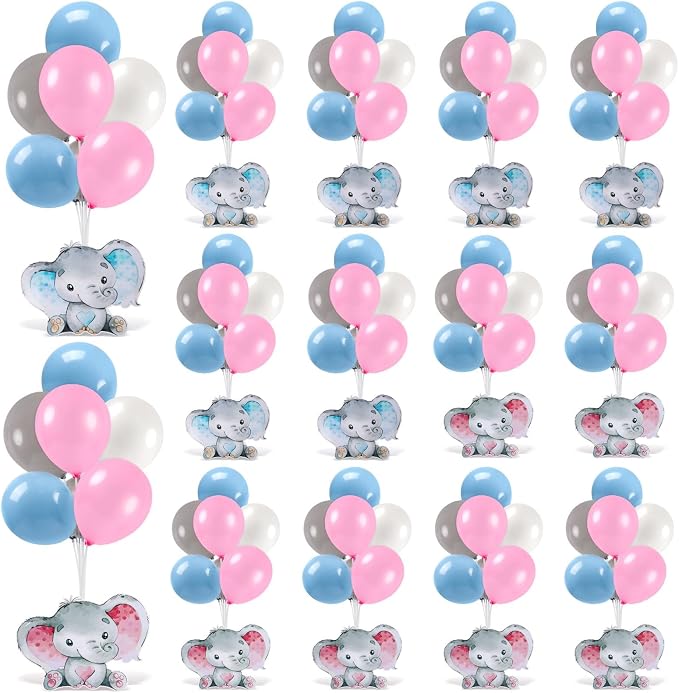 12 Sets Baby Shower Balloon Stand Kit by Unknown