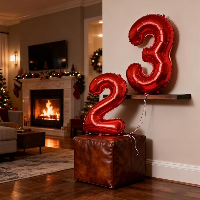YPSelected 32 Inch Large Foil Helium Number Balloon Birthday Wedding Party 0-9 - Image 4