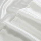 Aormenzy Satin Body Pillow Cover Set of 2, 20x54 Inches White Body Pillow Case for Adults, Silky Soft & Cooling with Envelope Closure