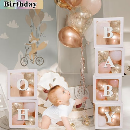 White Clear Balloon Boxes, Baby Boxes - Image 2