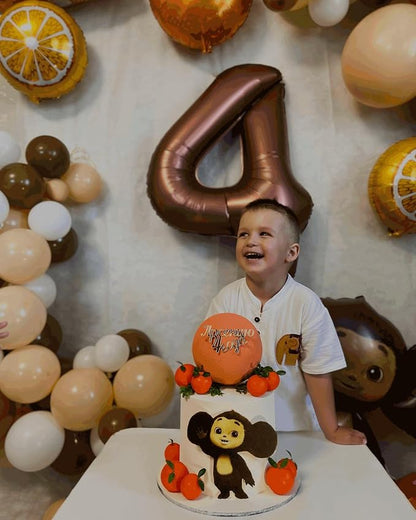 1 Balloon - Brown Birthday Number Balloons, 40 Inch Decorations Men Women | - Image 8