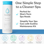 EcoOne | Hot Tub Chemical Maintenance & Supply Kit | Spa Shock, Conditioner & Purification Kit | Contains Oneshock Chlorine Granular, SPA Monthly Conditioner & Filter Cleanser | 3 Month Supply