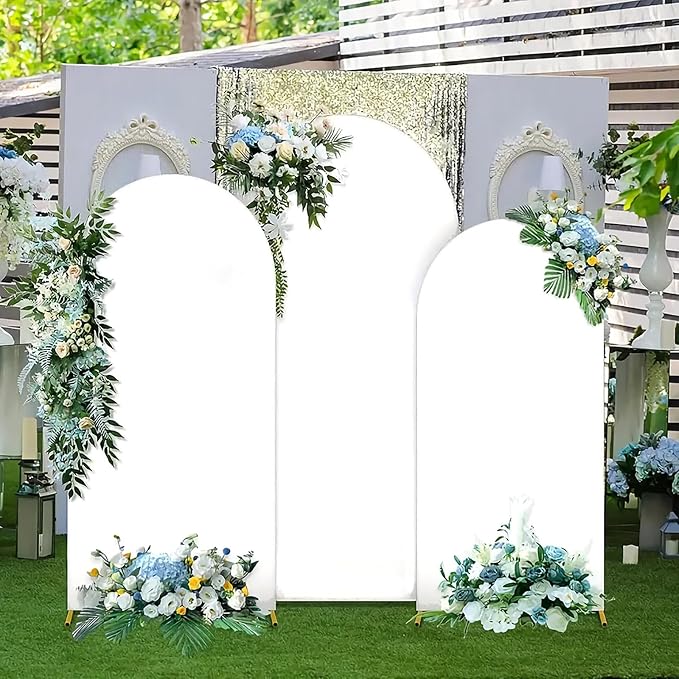 Vincidern Wedding Arch Backdrop Stand and Cover Set of 6, Baby Showers - Image 7