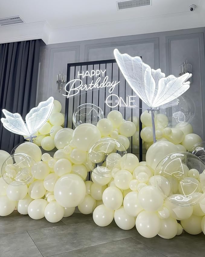 Light Yellow Latex Balloons, Baby Shower, Gender Reveal Party Decorations - Image 6