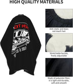 Custom Barber Cape for Men Personalized Professional Hair Cutting Cape with Text for Home Salon Barbershop