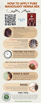 Natural Henna Hair Color Dye, 100% Pure Henna Powder for Hair Growth Organic (Mahogany, 100 Gr + Free 50 Gr.)