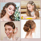 12 Pcs No Bend No Crease Hair Clips, Hair Clips Barrettes for Styling for Women Girls Makeup Accessories, Classic