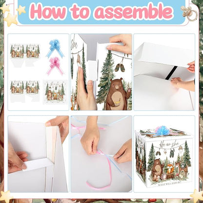 AmazingSpark 28in Giant Gender Reveal Gift Box - Image 3