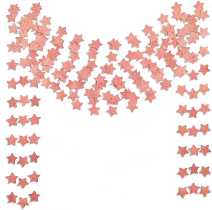 6 Pack Glitter Rose Gold Star Paper Garland Bridal Shower Wedding Bachelorette by TTSAM
