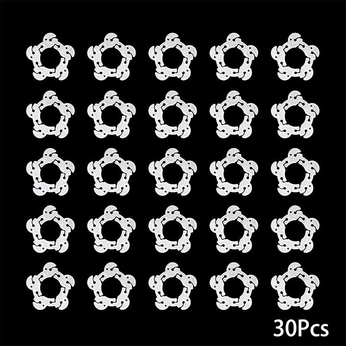30 Pcs Balloon Clips, Plastic Flower Shaped Reusable Balloons Arch Clip Holders - Image 3