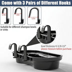 Salon Storage Rack Shampoo Bottle Shelf Shampoo Bowl Tray to Hold Color Bowls Hanging Salon Organizer Tray for Hairdressing Tools, Coloring Bowls, Combs