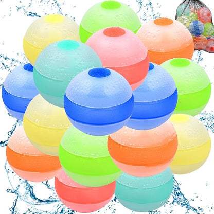 Reusable Water Balloons, Quick Fill Self-Sealing Water Bomb Balloons, by Unknown