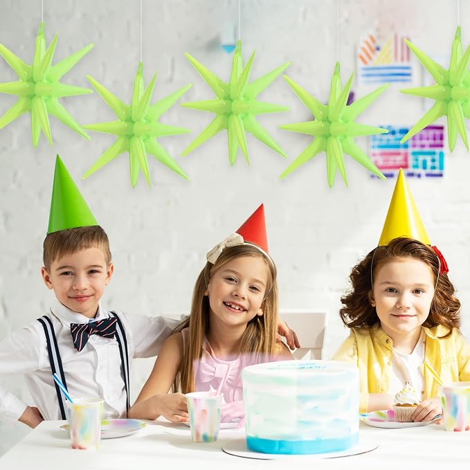 TONIFUL 4 Pcs Star Balloons Light Green Foil Explosion Party Decoration | 22 - Image 5