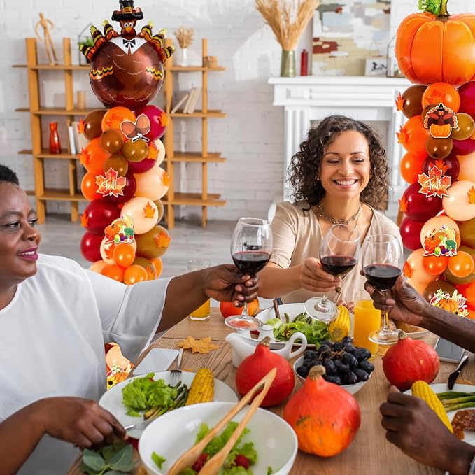 Gejoy 2 Set Thanksgiving Fall Balloon Column Stand Set - Image 3