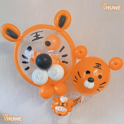 260 Balloons Orange, Thickened 100 Pack Long Balloons Twisting Skinny Magic - Image 4