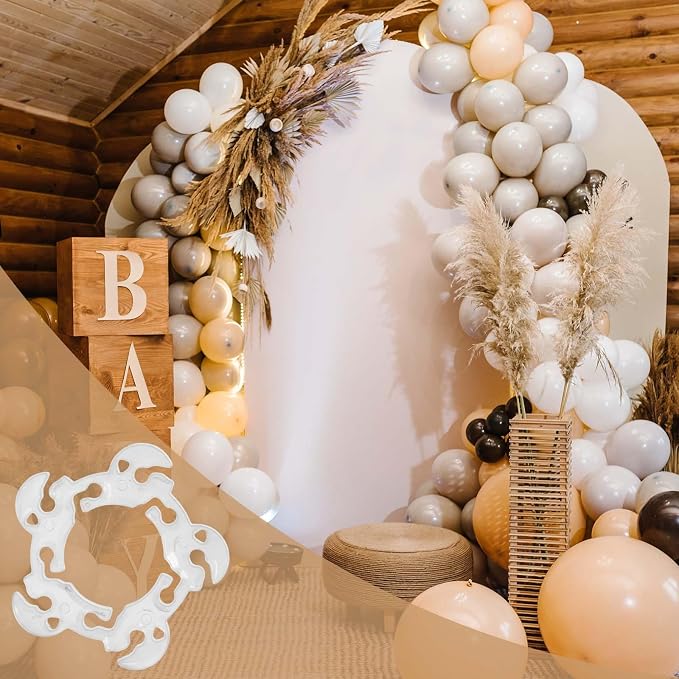 30 Pcs Balloon Clips, Plastic Flower Shaped Reusable Balloons Arch Clip Holders - Image 5