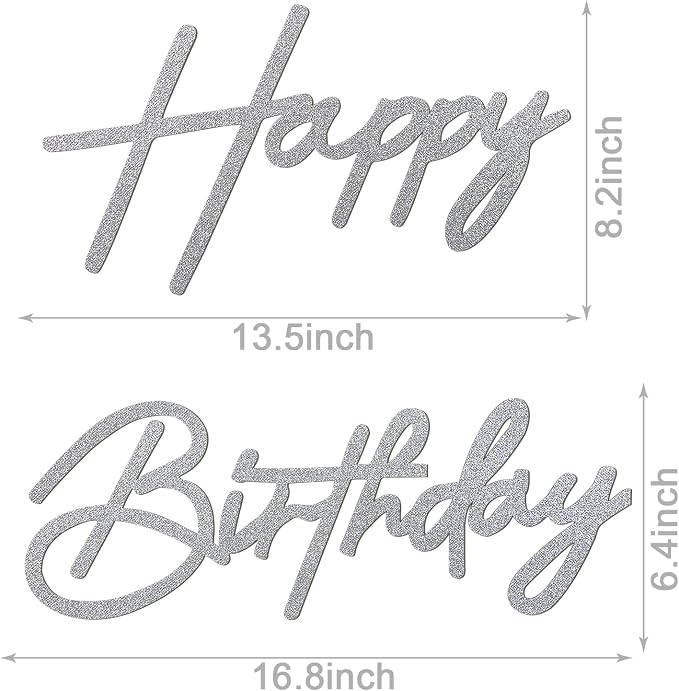 Happy Birthday Sign for Backdrop - Image 2