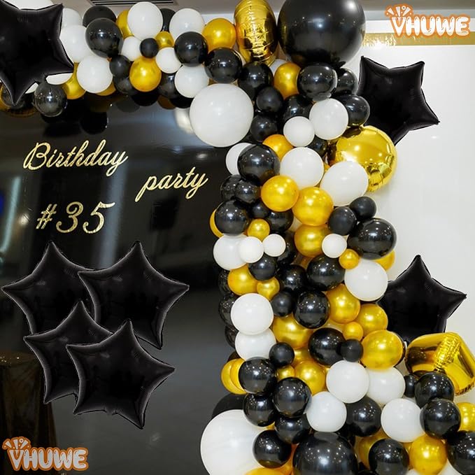 Black Star Balloons 18 Inch - Image 2