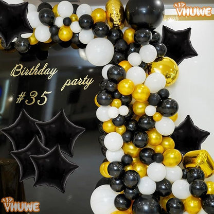 Black Star Balloons 18 Inch - Image 2