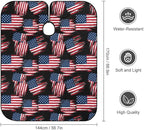 Extra Long Professional Salon Cape, Cool American Flag Apron Haircuting Salon Cape Gown for Hair Cutting Styling