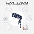 Men Women Cool Sports Sweatband Head Accessories for Yoga Fitness Spa, Elastic Multifunction Purple Galaxy Trippy Space Astronauts Hair Band Headdress