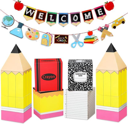 8 Pcs Back to School Decorations Set by Sabary