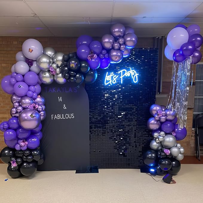 Purple and Black Balloons - Image 4
