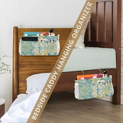 Bedside Caddy Metal Frame Hanging Organizer Bunk Bed Dorm Accessories Hook And - Image 7