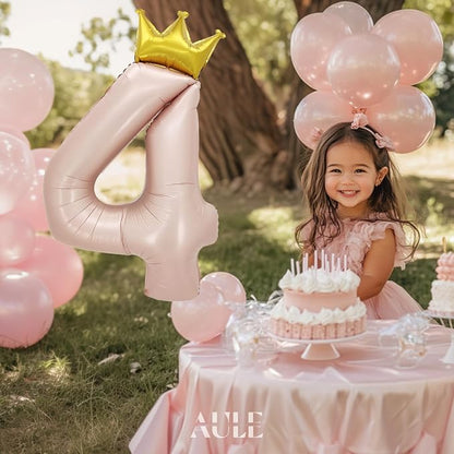 AULE 40 Inch Big Pink 4 Balloon Number - Image 6