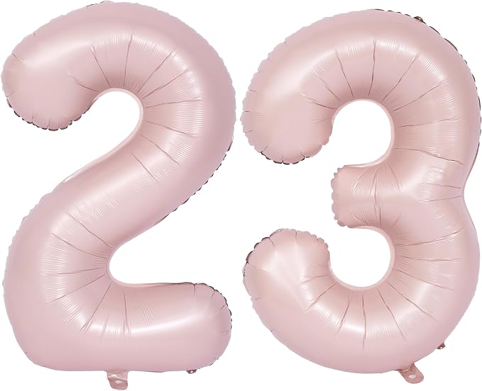 40 In Matte Pink Number Balloons Helium Foil Mylar Balloon Party Digital 23 | by Exquisitehighqualitypartydecorationstomeetyoureveryneed%EF%BC%81