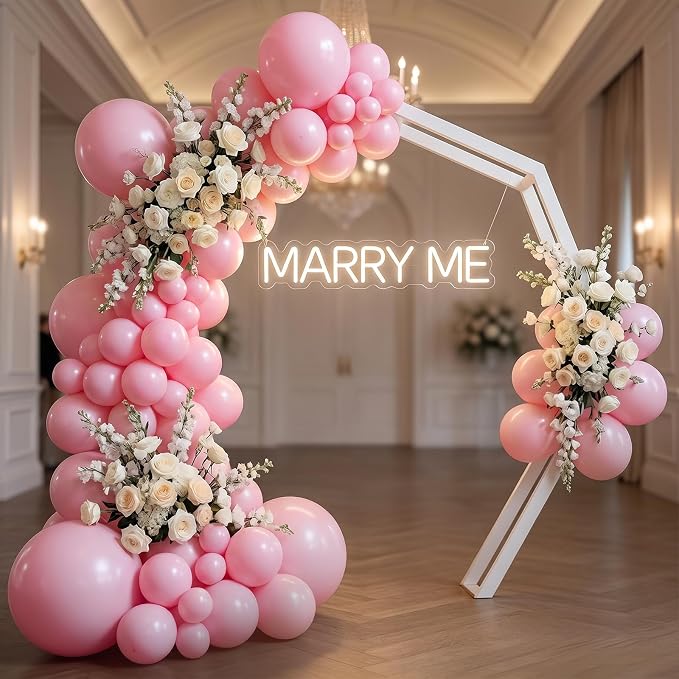 102pcs Light Pink Balloons Garland Arch Kit, 18 12 10 5 Inch Balloons | - Image 5