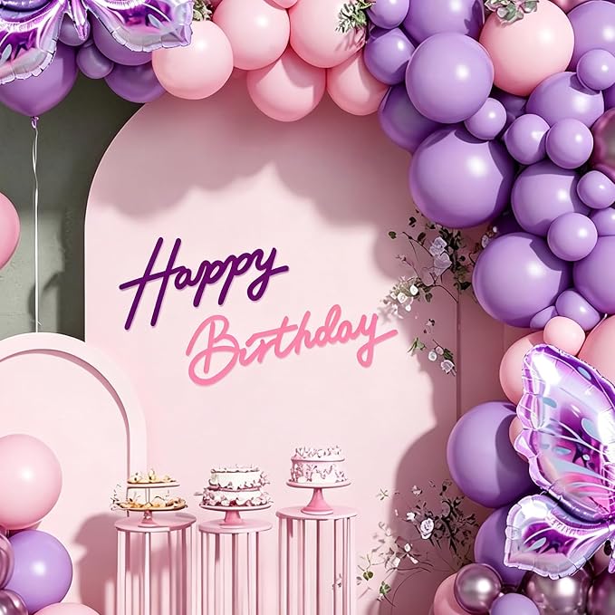 TONIFUL Happy Birthday Sign for Backdrop by TONIFUL