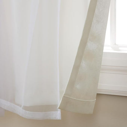 TOWN & COUNTRY LUXE Talia Double Layer Indoor Curtains, Sheer and Room - Image 3