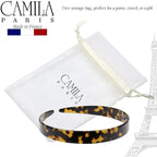Camila Paris CP3466 French Headband for Women, Handmade Tokyo, Strong Hold Grip Women's Hair Band, Ligth and Very Flexible, No Slip and Durable Styling Girls Hair Accessories, Made in France