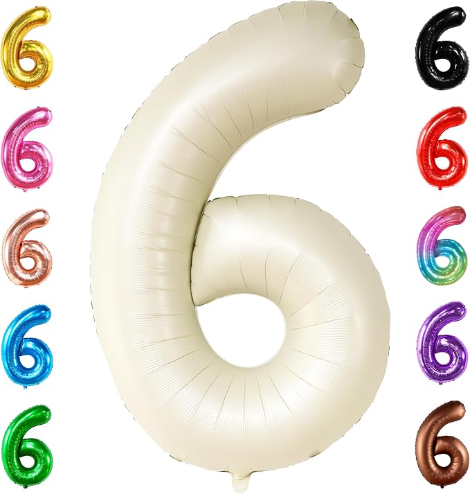 KatchOn Cream Number 1 Balloons by KatchOn