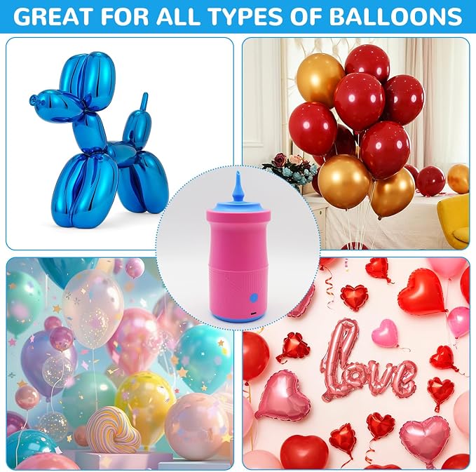 Mostop Balloon Pump Electric: Portable Cordless Balloon Blower Machine - Image 3