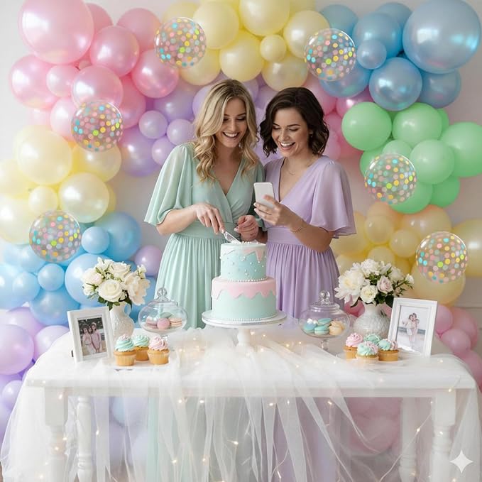 Pastel Rainbow Balloons, Pastel Color Balloons - Image 7