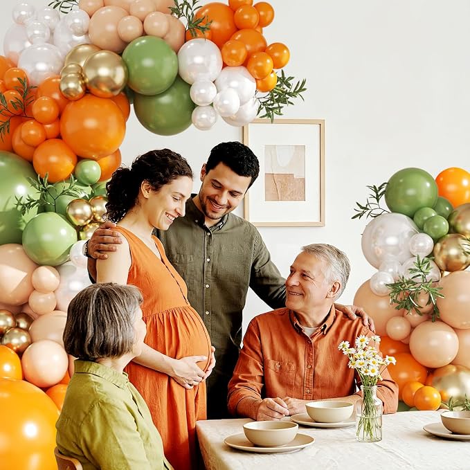 Orange and Green Balloon Arch kit - Image 4