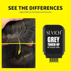 SEVICH Hair Color Stick For Gray Roots- Instantly Cover Grey Hair Dye Comb,Four Toothed Comb Design for Sparse Hairlines Coverage, Contains Natural Plant Extracts,for Men and Women,15g(Black)