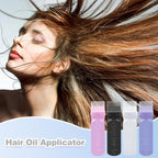ELANE 4 Pack Root Comb Applicator Bottle,Hair Oiling applicator,Oil Comb Applicator,Hair Bottle Applicator for Hair Dye Shampoos Hair Salons. (Black+white+purple+pink)