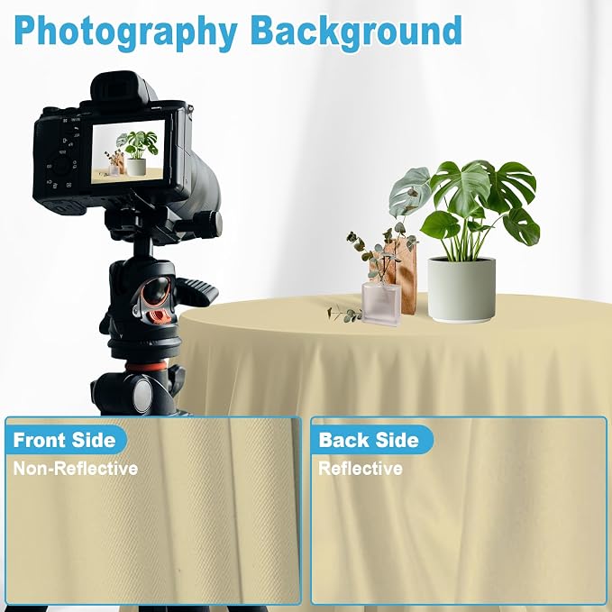 Tan Photography Backdrop for Photoshoot, 6x9 FT | Versatile Studio Photo - Image 4
