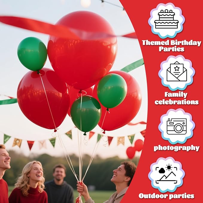 Red Big Balloons 32pcs, 18 Inch Large Latex Giant Heavy Duty Balloons - Image 5
