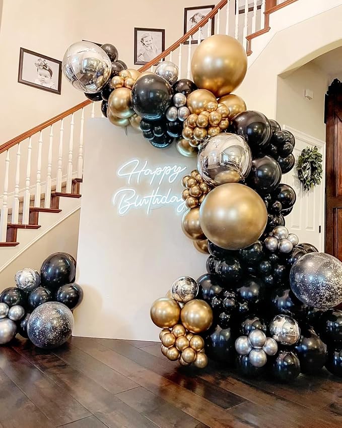 100pcs 12inch Black Balloons - Image 5