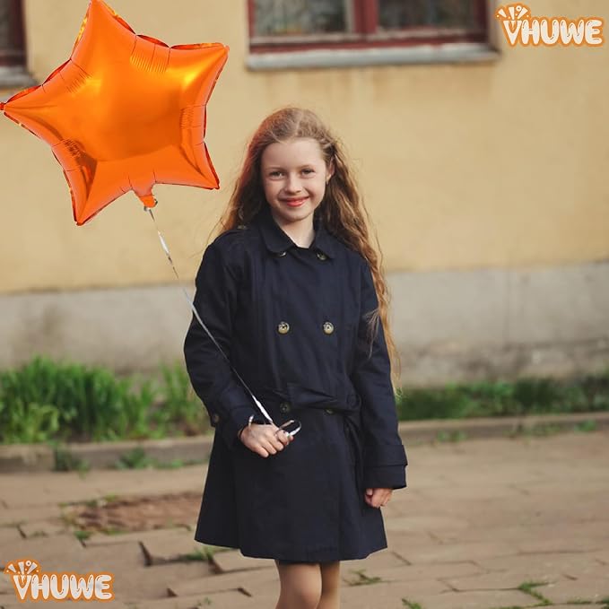 Orange Star Balloons 18 Inch - Image 6